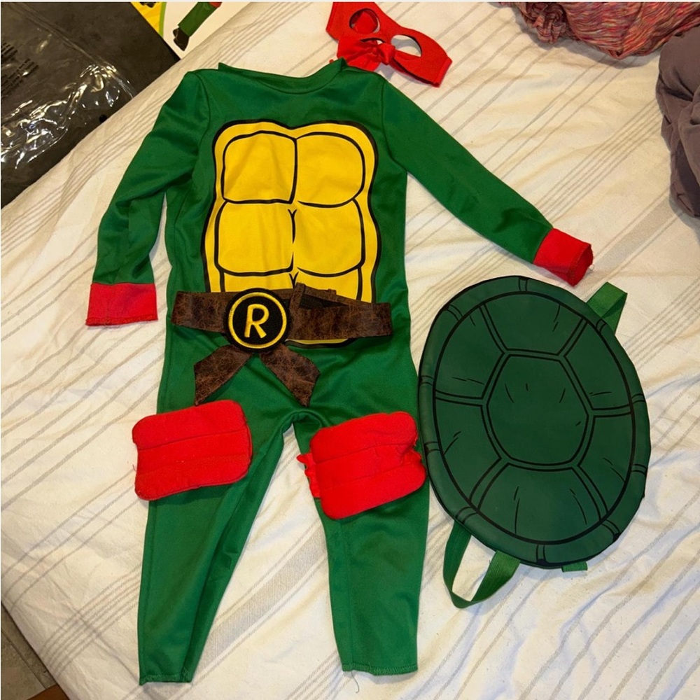 Red Ninja Turtle Raphael costume kids